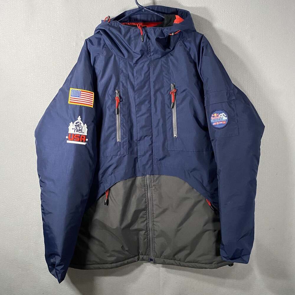 Redbull Crashed Ice Team St Paul Hooded Jacket Parka Coat USA Made Size 2XL